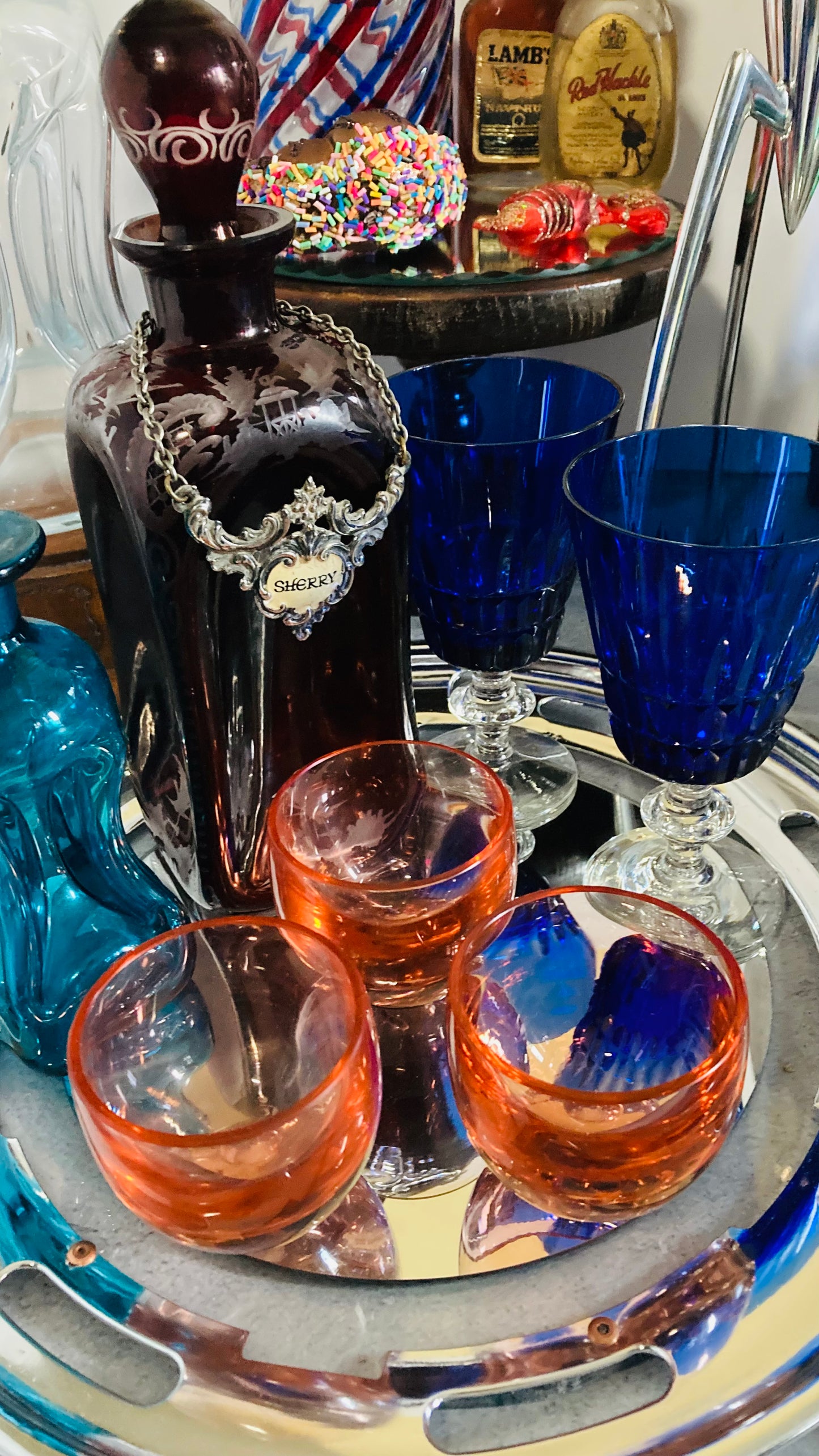 The Stripper Fabian - Bristol Blue Wine Glasses