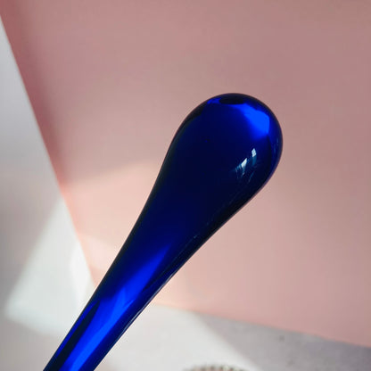 Antique Blue Glass Sugar Crusher for Cocktails