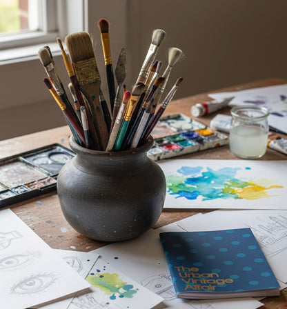 The Sommelier Fabio - Ageless Pol-Ka Print Handmade Soft Covered A5 Notebook