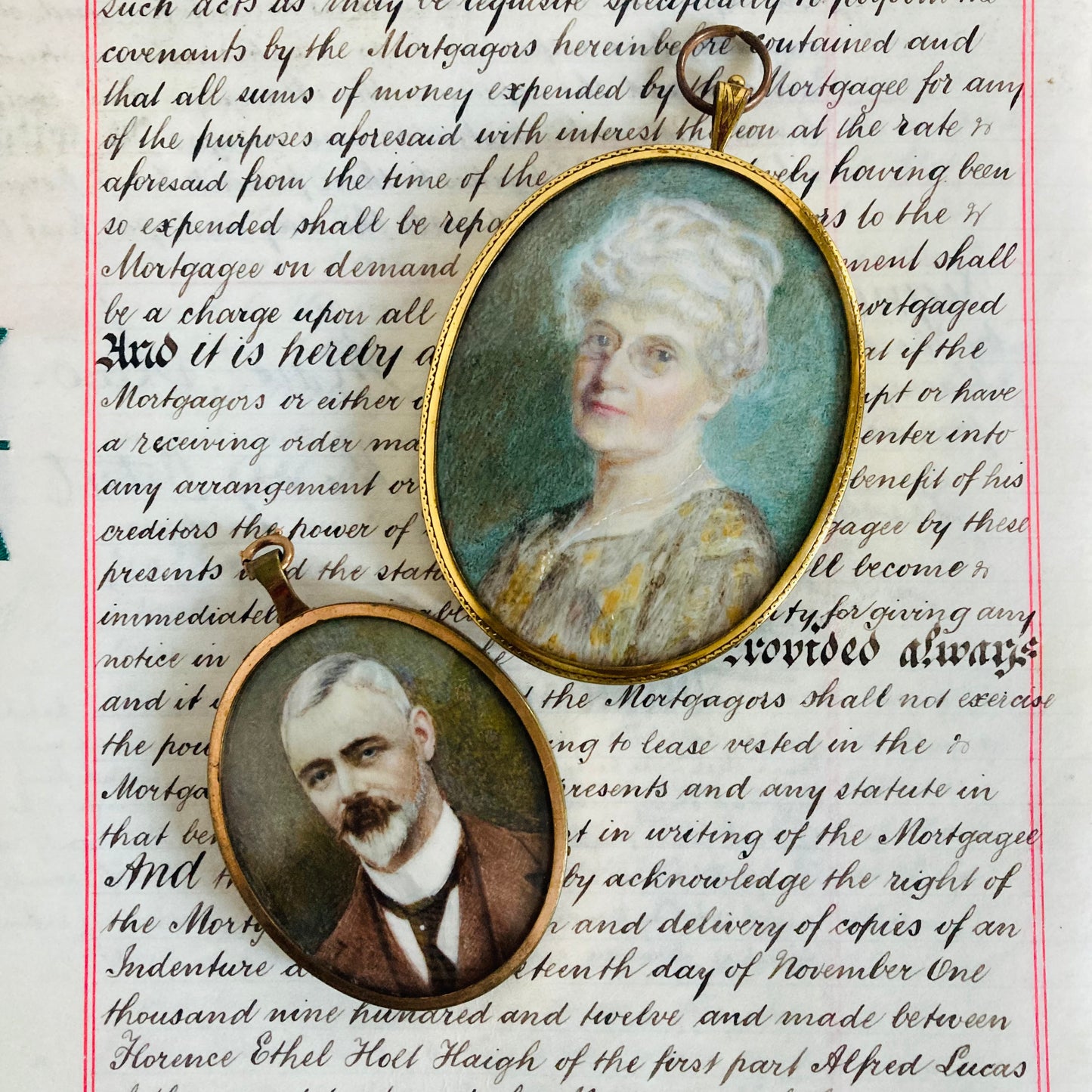 Antique Framed Miniature Portraits