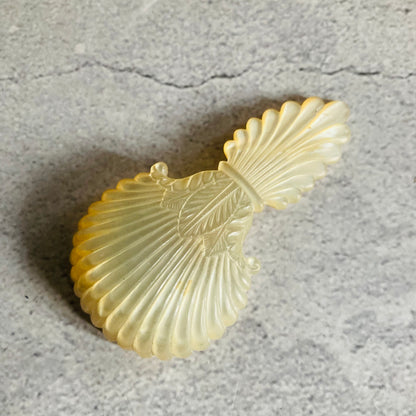 Antique Rare Mother Of Pearl 18th Century Caddy Spoon