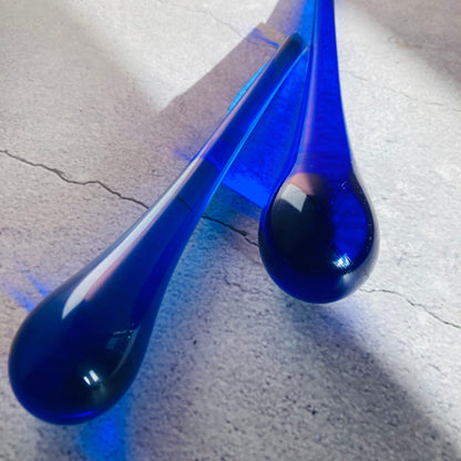 Antique Blue Glass Sugar Crusher for Cocktails | The Urban Vintage Affair