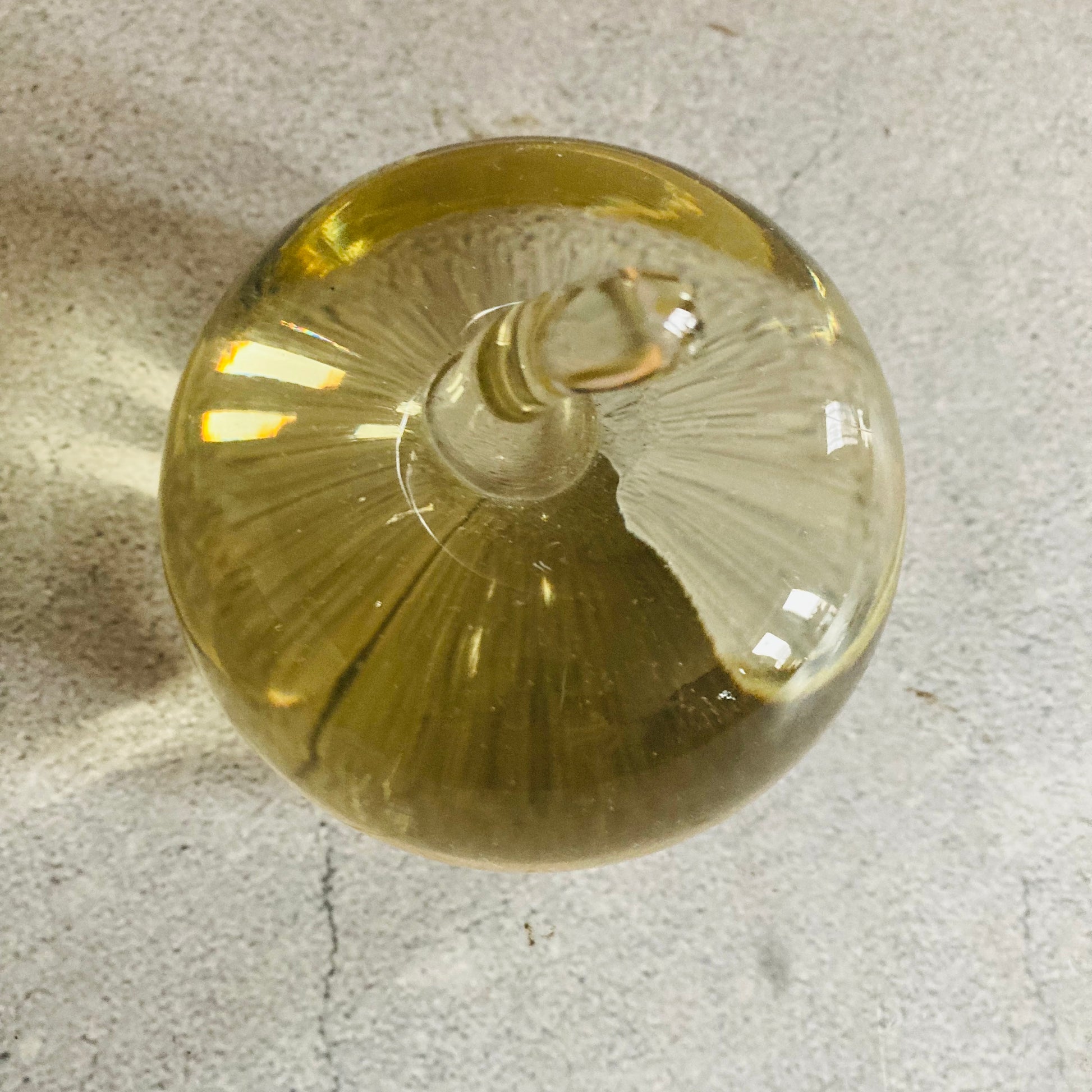 Vintage Decorative Glass Fruit Paperweight
