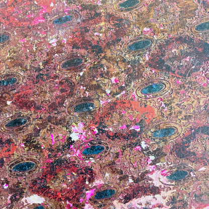 Distressed Antique Florentine Paper Mache Tray