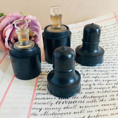 The Artist Carmel - Antique Travel Scent Bottle and Case