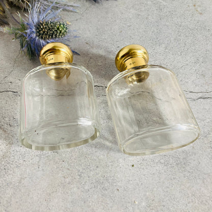 Antique Silver Topped Etched Glass Scent Bottle | 1912 London