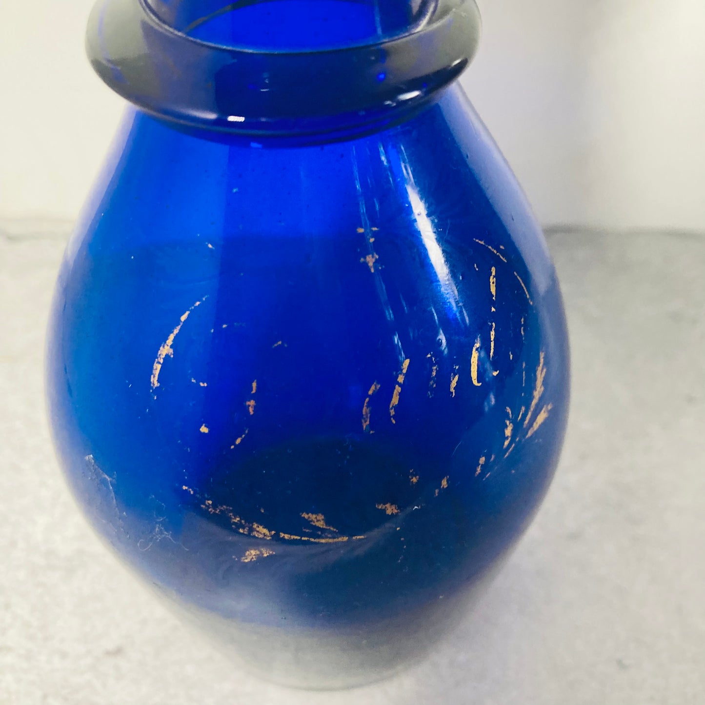 Antique Blue Brandy Decanter | Antique Blue Glass