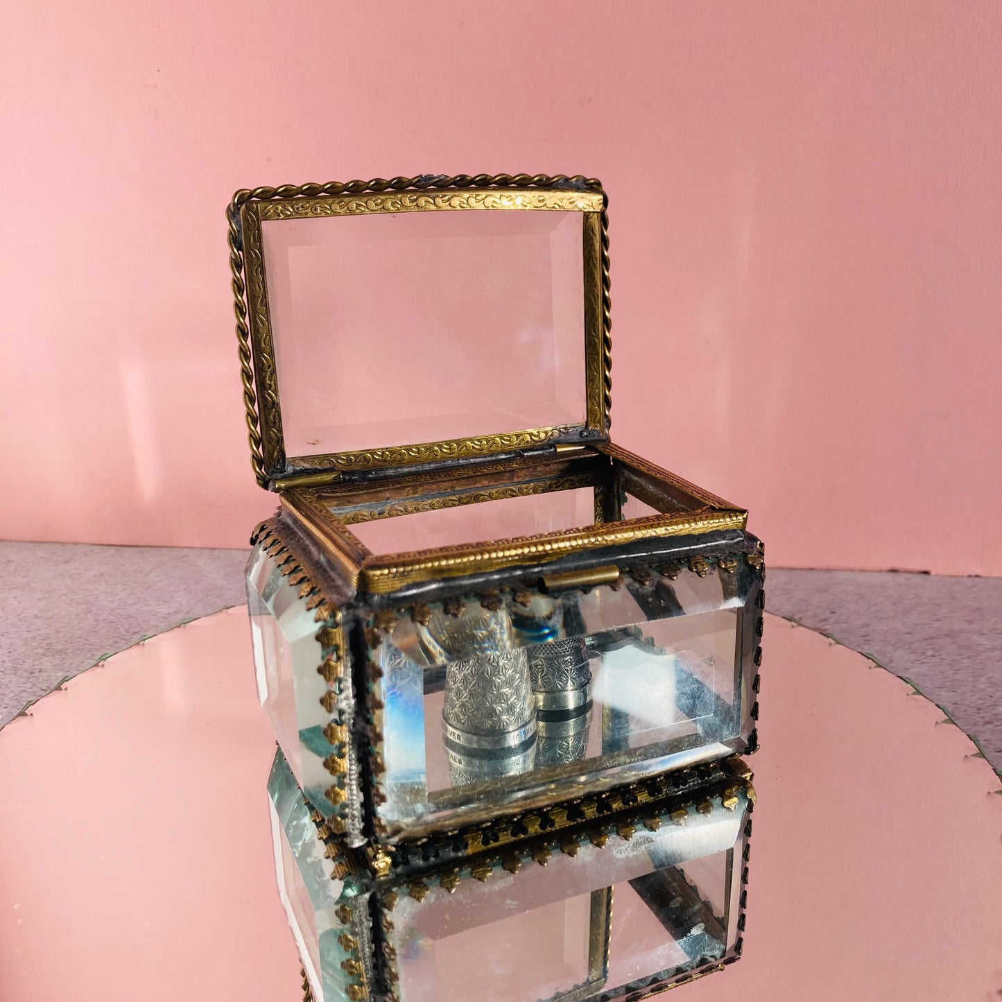 Vintage Brass Jewellery Casket | Trinket Box | The Urban Vintage Affair