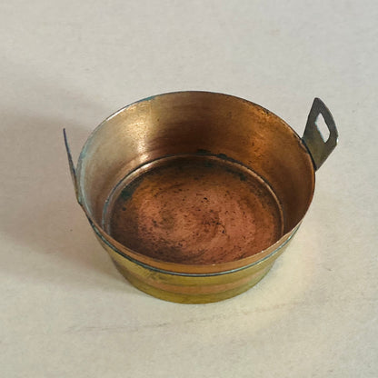 Vintage Copper Miniature Washtub Bucket