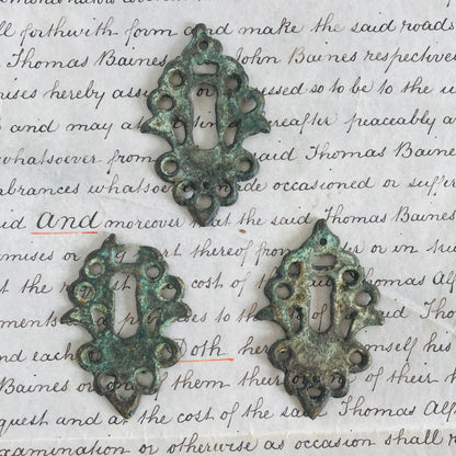 Antique Brass Escutcheons | Keyhole Cover