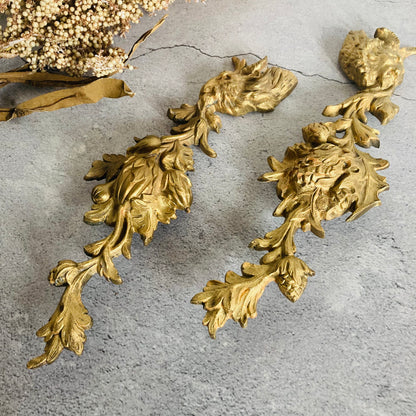 Antique Brass Decorative Salvage Plaques 