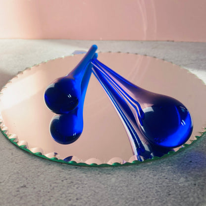 Antique Blue Glass Sugar Crusher for Cocktails | The Urban Vintage Affair