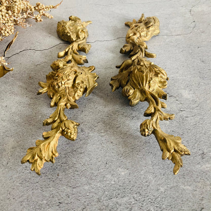 Antique Brass Decorative Salvage Plaques 