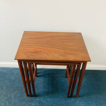 Mid Century Danish Rosewood Nesting Side Tables