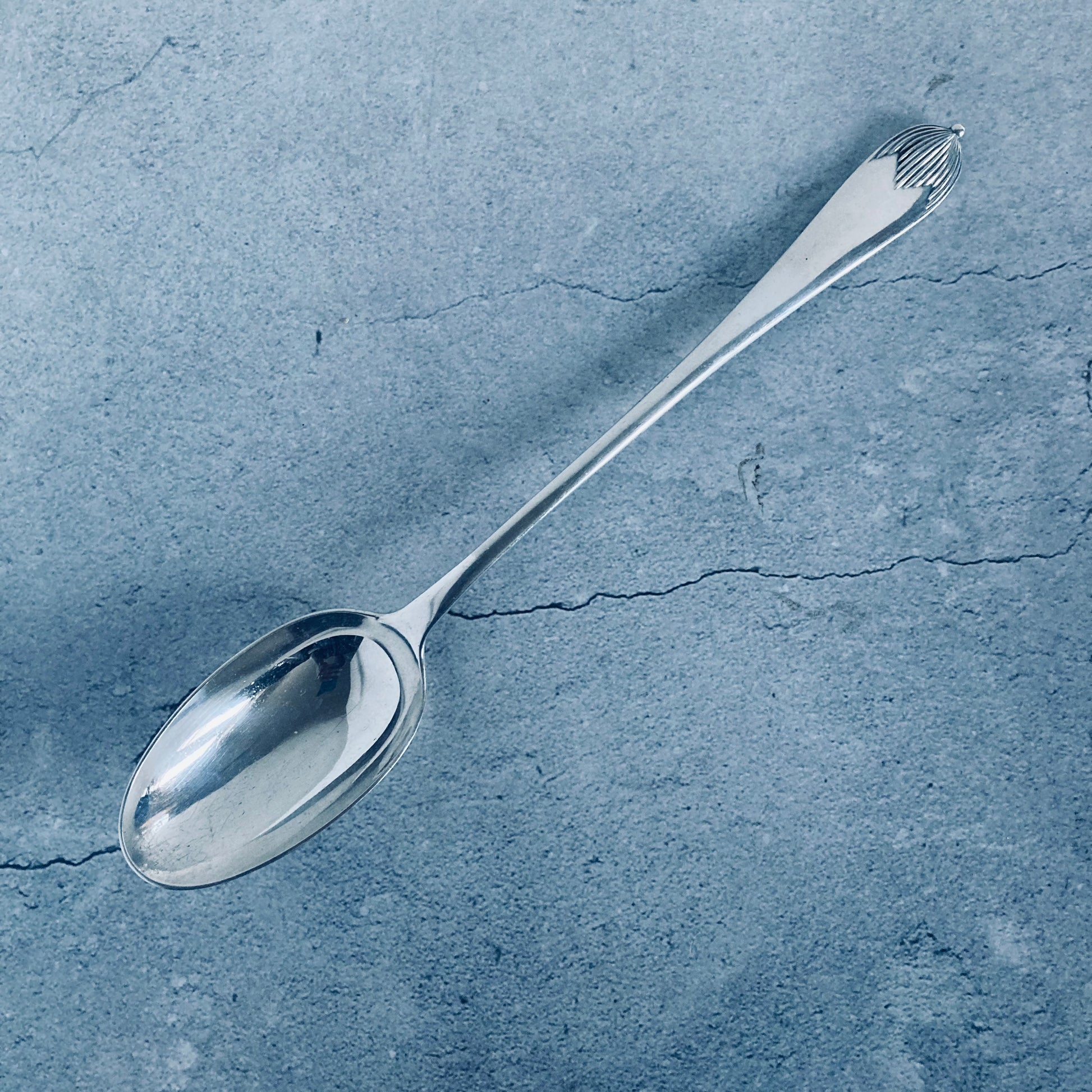 Antique Large Silver Plate Stuffing Spoon by Elkington