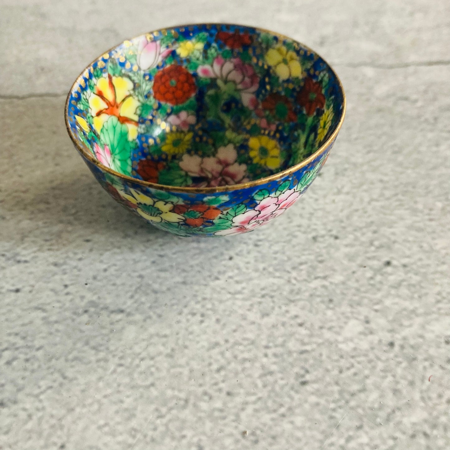 Chinese Floral Ceramic Tiny Bowl | Oriental Antiques