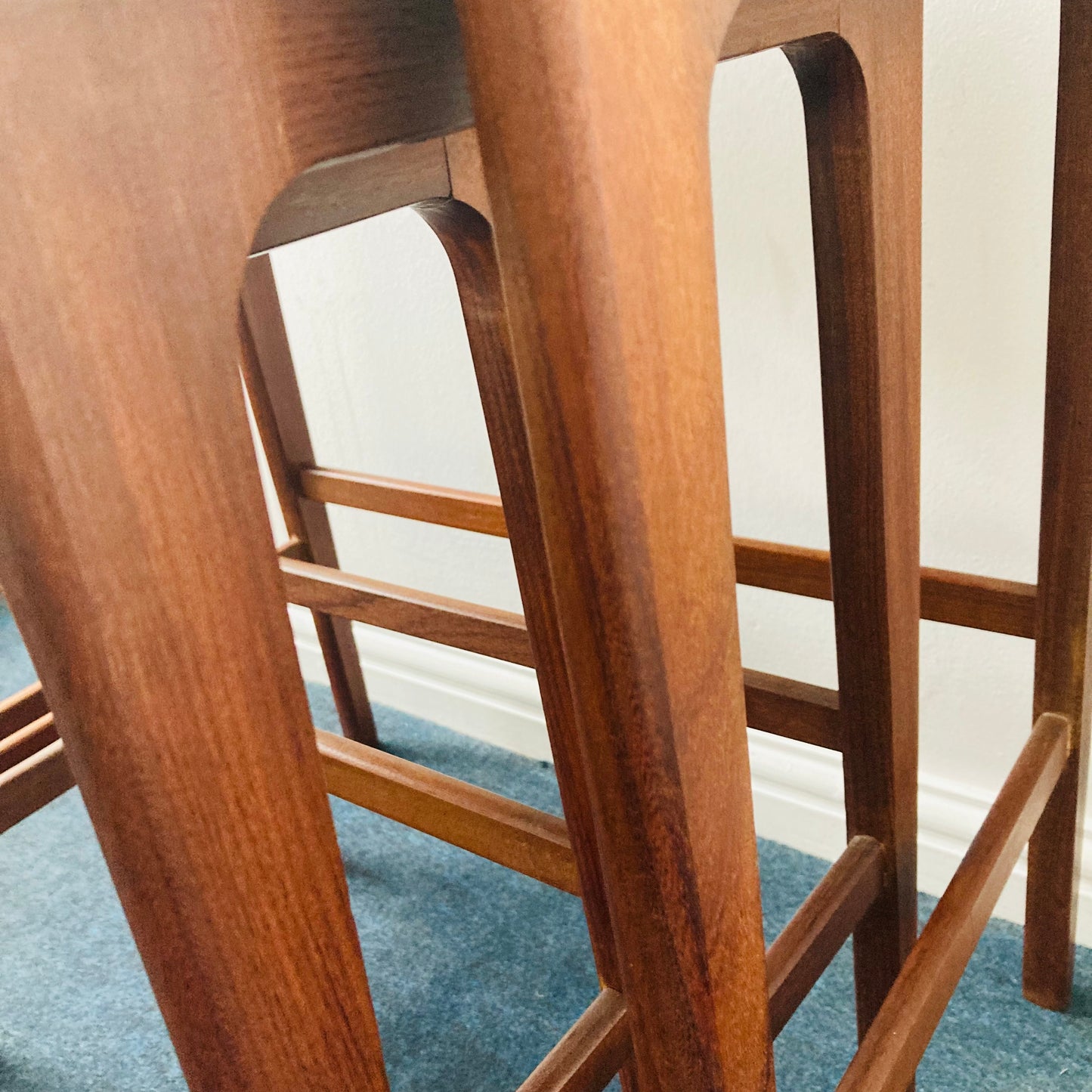 Mid Century Danish Rosewood Nesting Side Tables