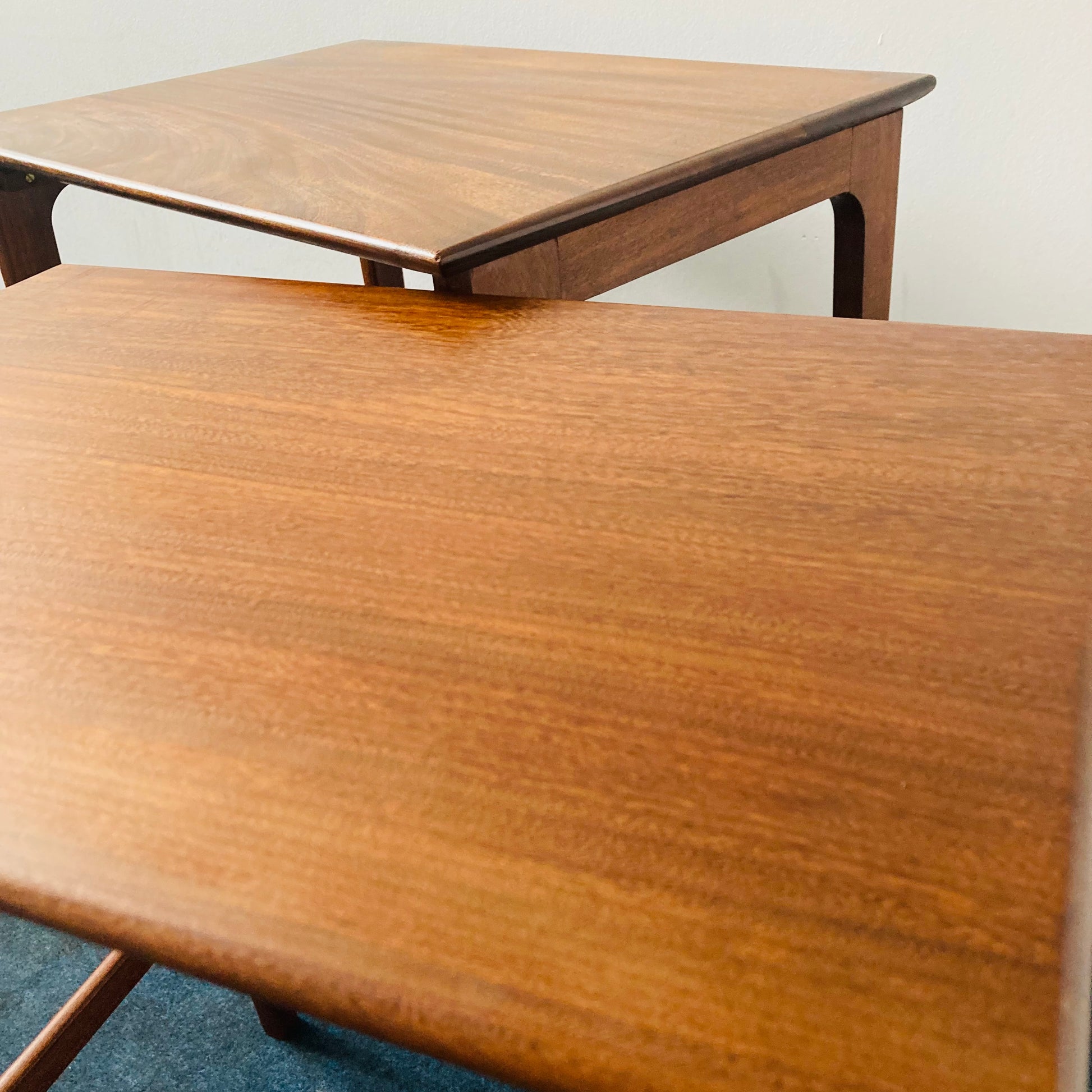 Mid Century Danish Rosewood Nesting Side Tables