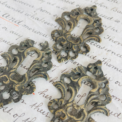Antique Brass Escutcheons | Keyhole Cover