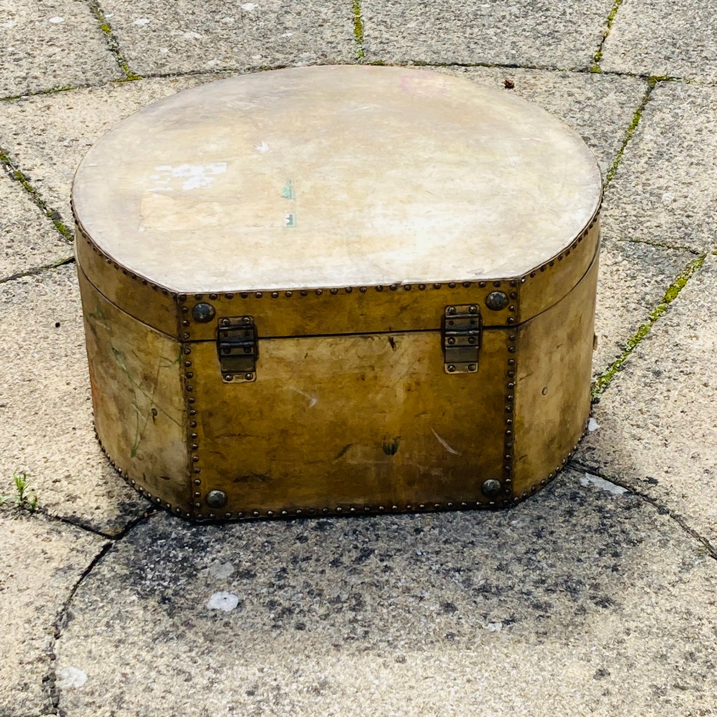 The Goth Raul - Large Vellum Hat Box Suitcase