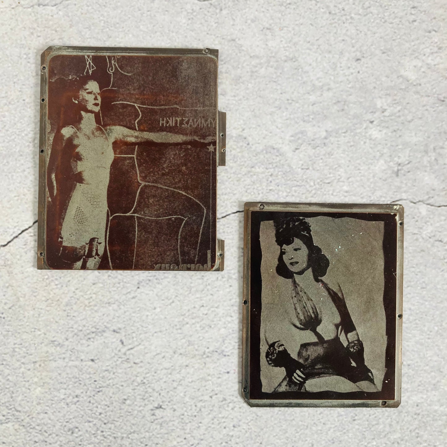 Vintage Erotica Copper Printing Plates | The Urban Vintage Affair