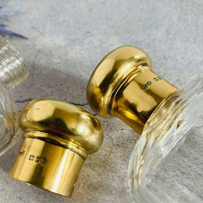 Antique Silver Topped Etched Glass Scent Bottle | 1912 London