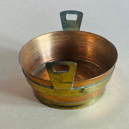 Vintage Copper Miniature Washtub Bucket