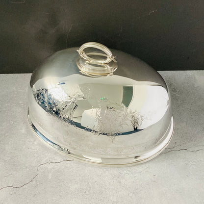 Antique Engraved Cloche Food Cover | Food Dome