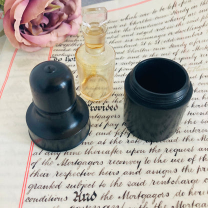 The Artist Carmel - Antique Travel Scent Bottle and Case