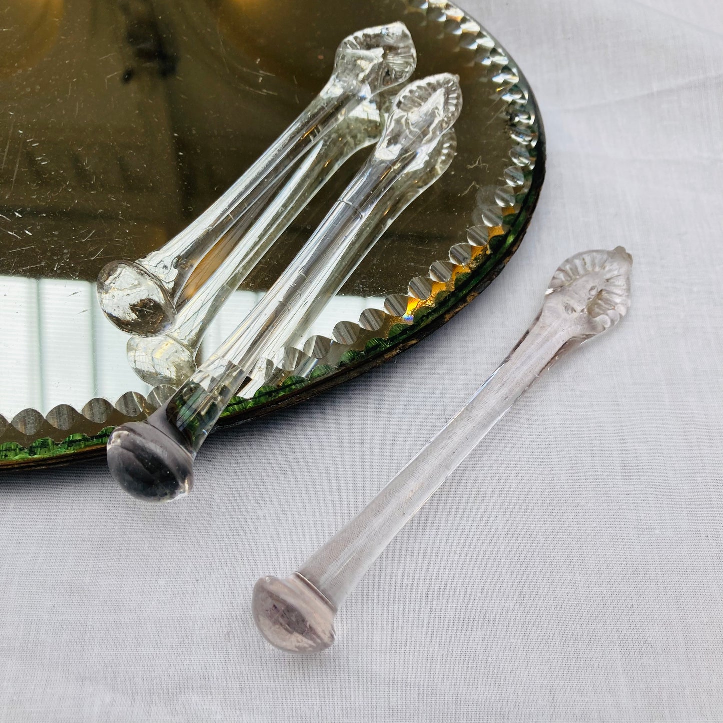 Antique Glass Sugar Crusher | Cocktail Muddler 