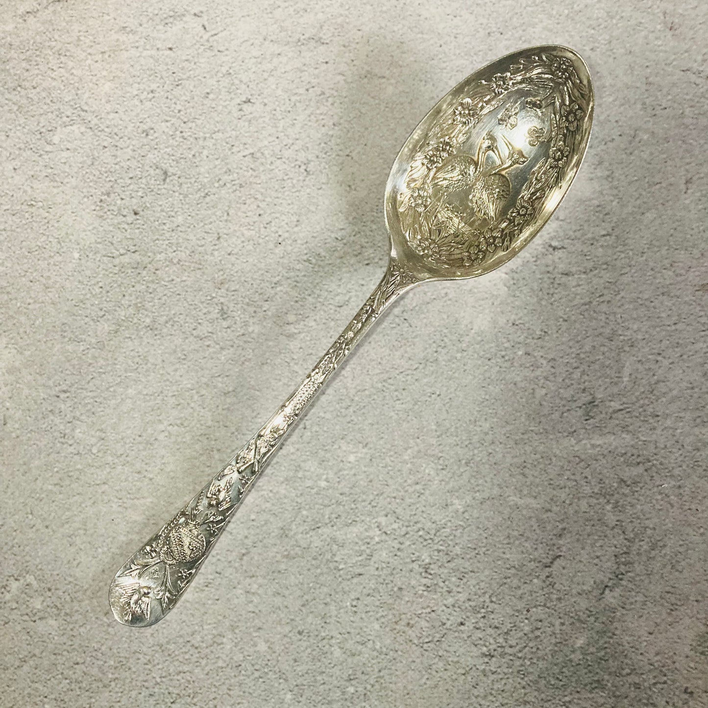 Antique Silver Plate Berry Spoons | Serving Spoon