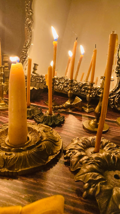 Thin Beeswax Candlesticks