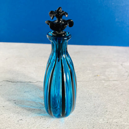 Venetian Glass Scent Bottle in Candy Cane Stripe