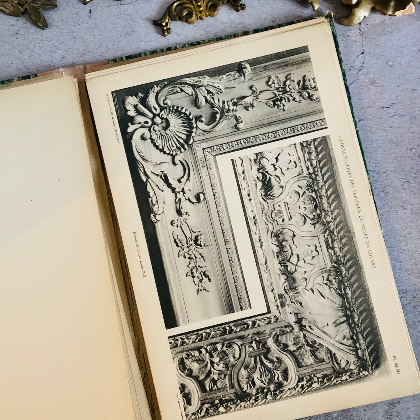 Antique Carved Frames Design Book Sheets | Cadres Sculptes