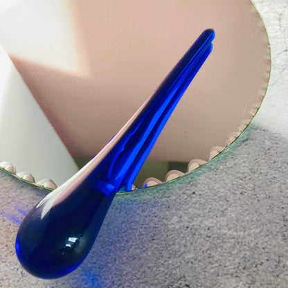 Antique Blue Glass Sugar Crusher for Cocktails | The Urban Vintage Affair