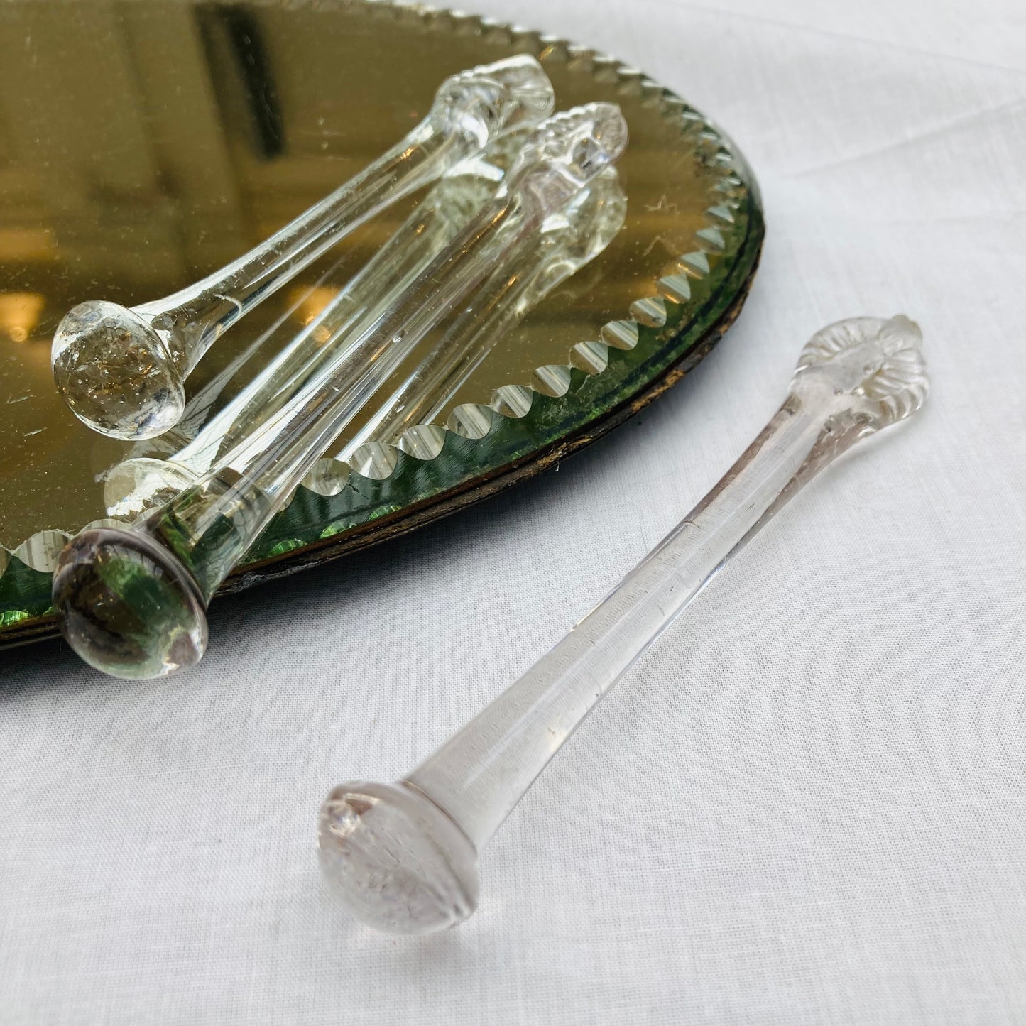 Antique Glass Sugar Crusher | Cocktail Muddler 