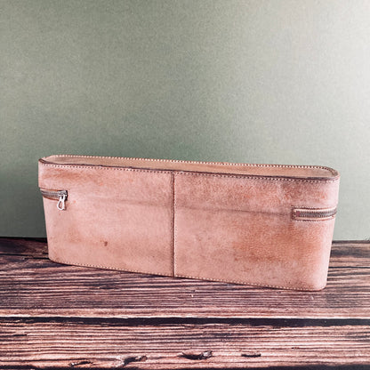 Antique Leather Travel Vanity Case