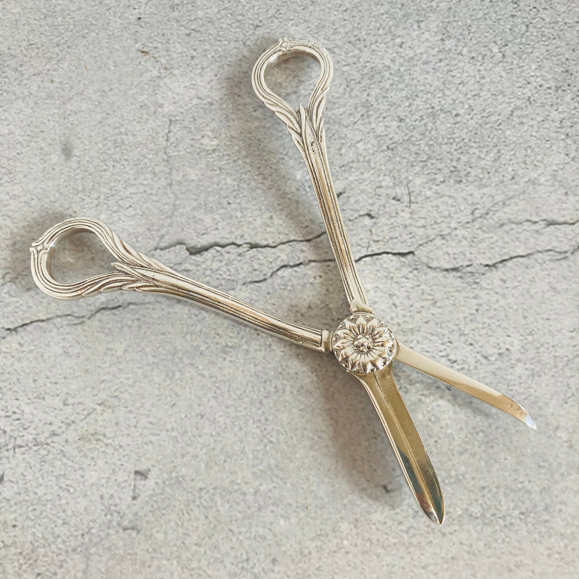 Rare Sterling Silver Grape Scissors