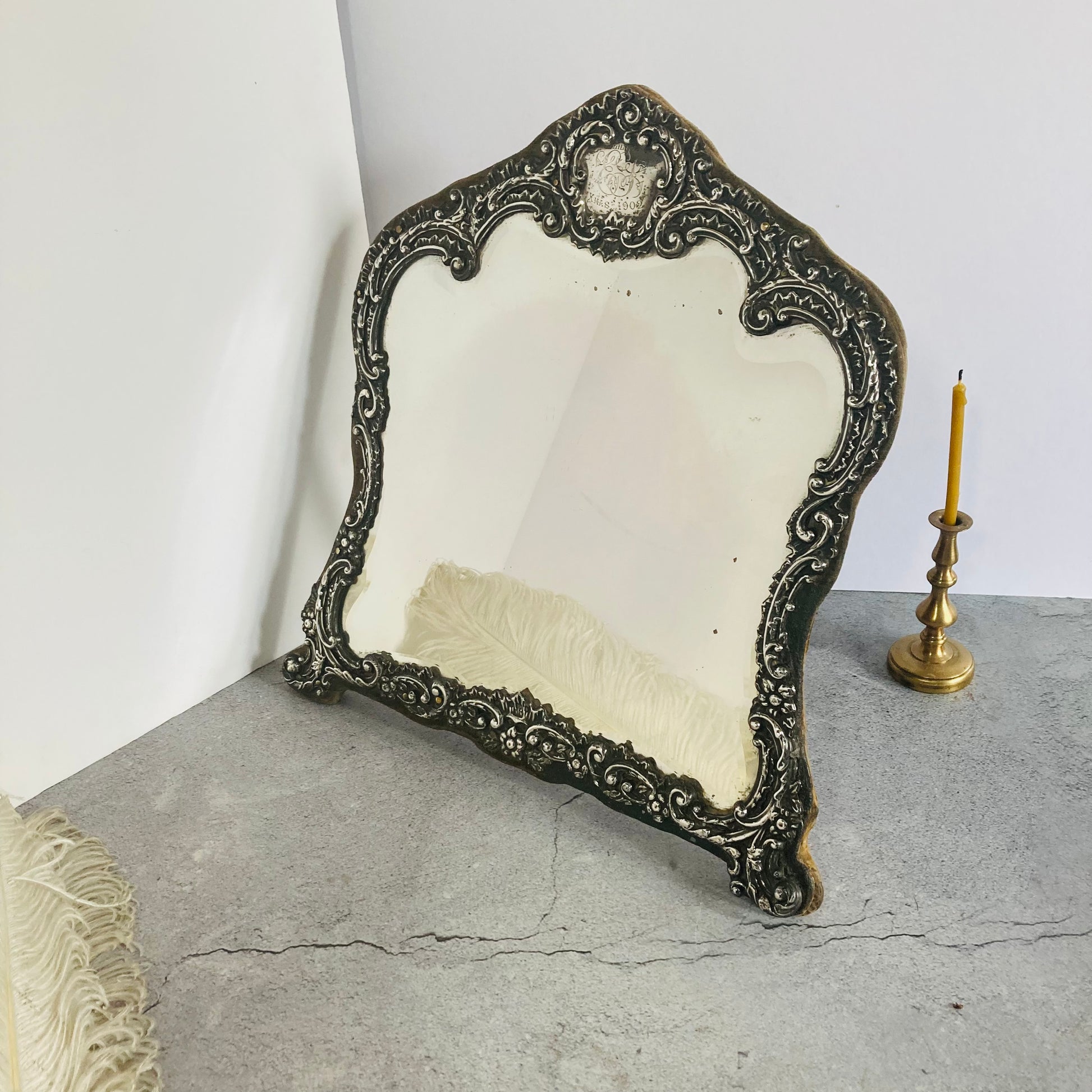 antique silver dressing table mirror Amazon.com