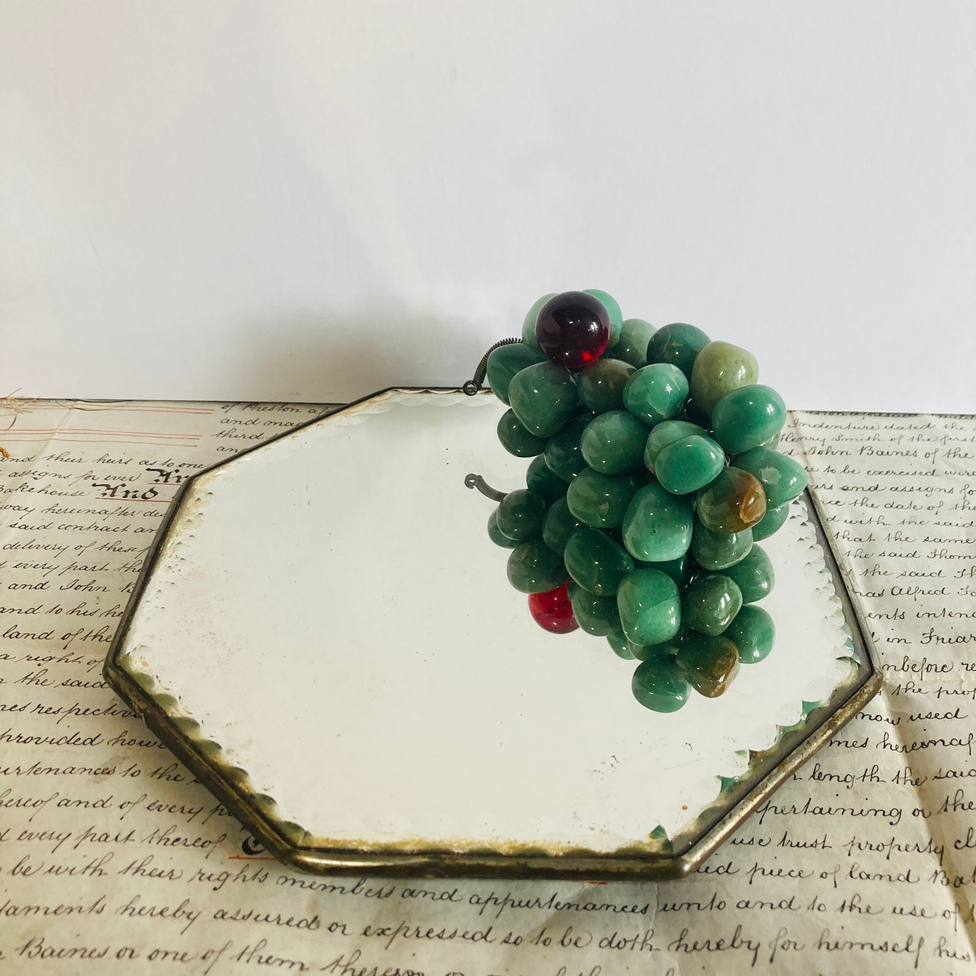Vintage Agate Decorative Grapes For Decor Styling