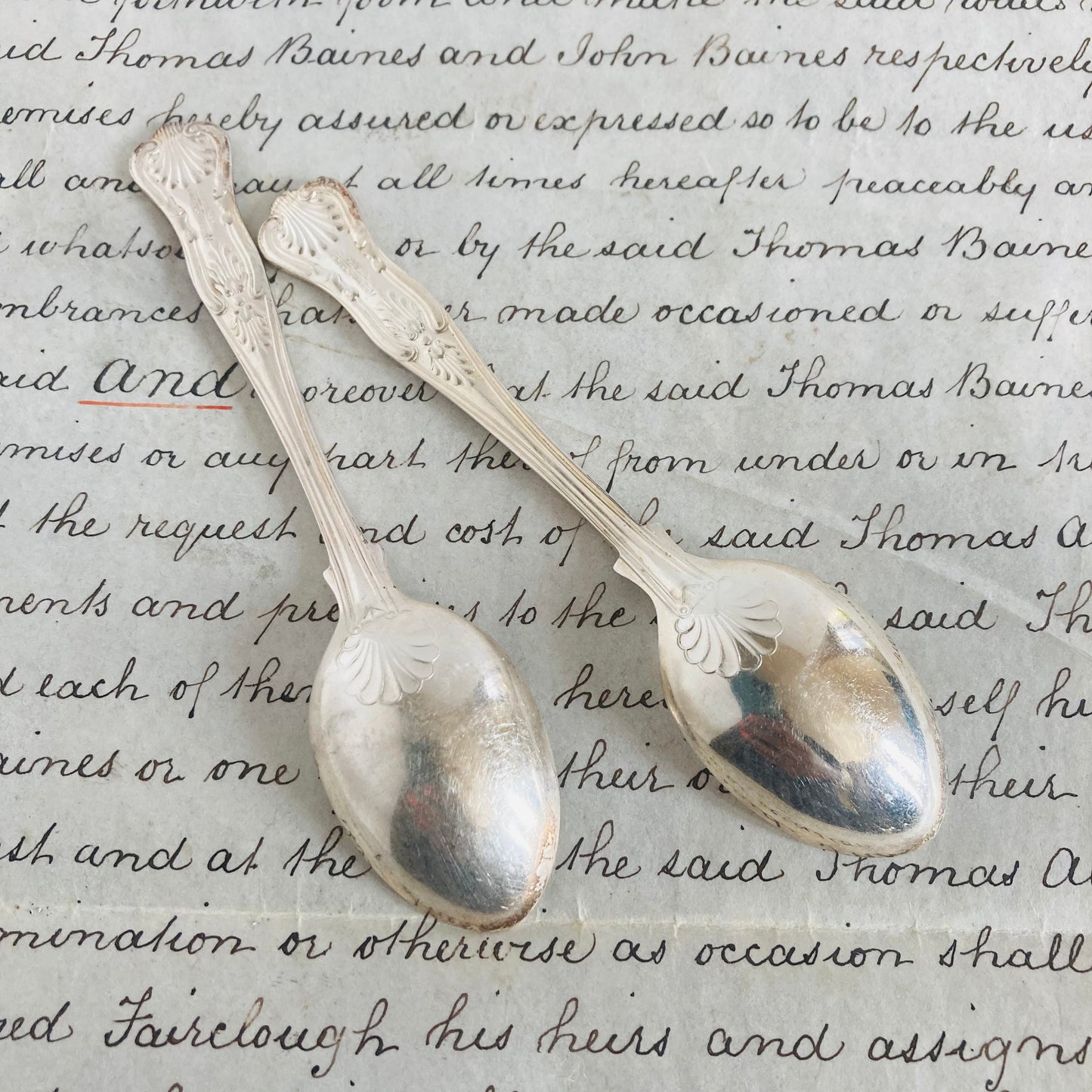 Antique Silver Teaspoon / Coffee Spoon in Kings Pattern