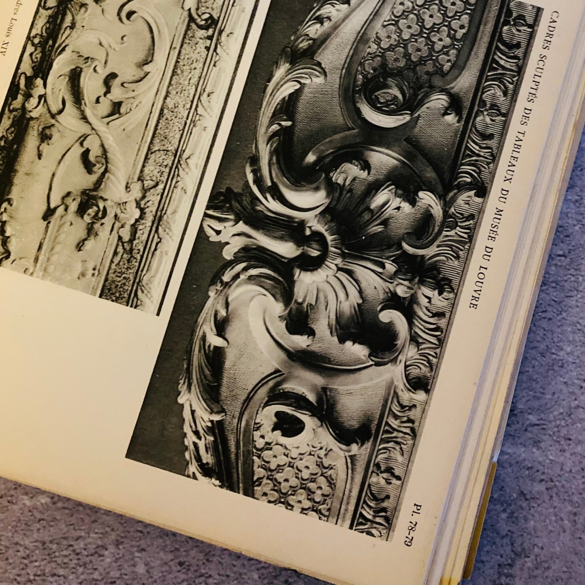 Antique Carved Frames Design Book Sheets | Cadres Sculptes