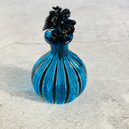 Venetian Glass Scent Bottle in Candy Cane Stripe