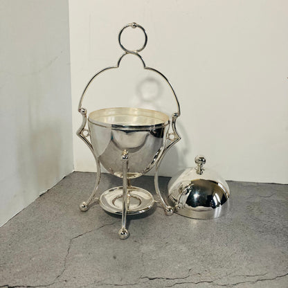 Antique Silver Plated Egg Coddler