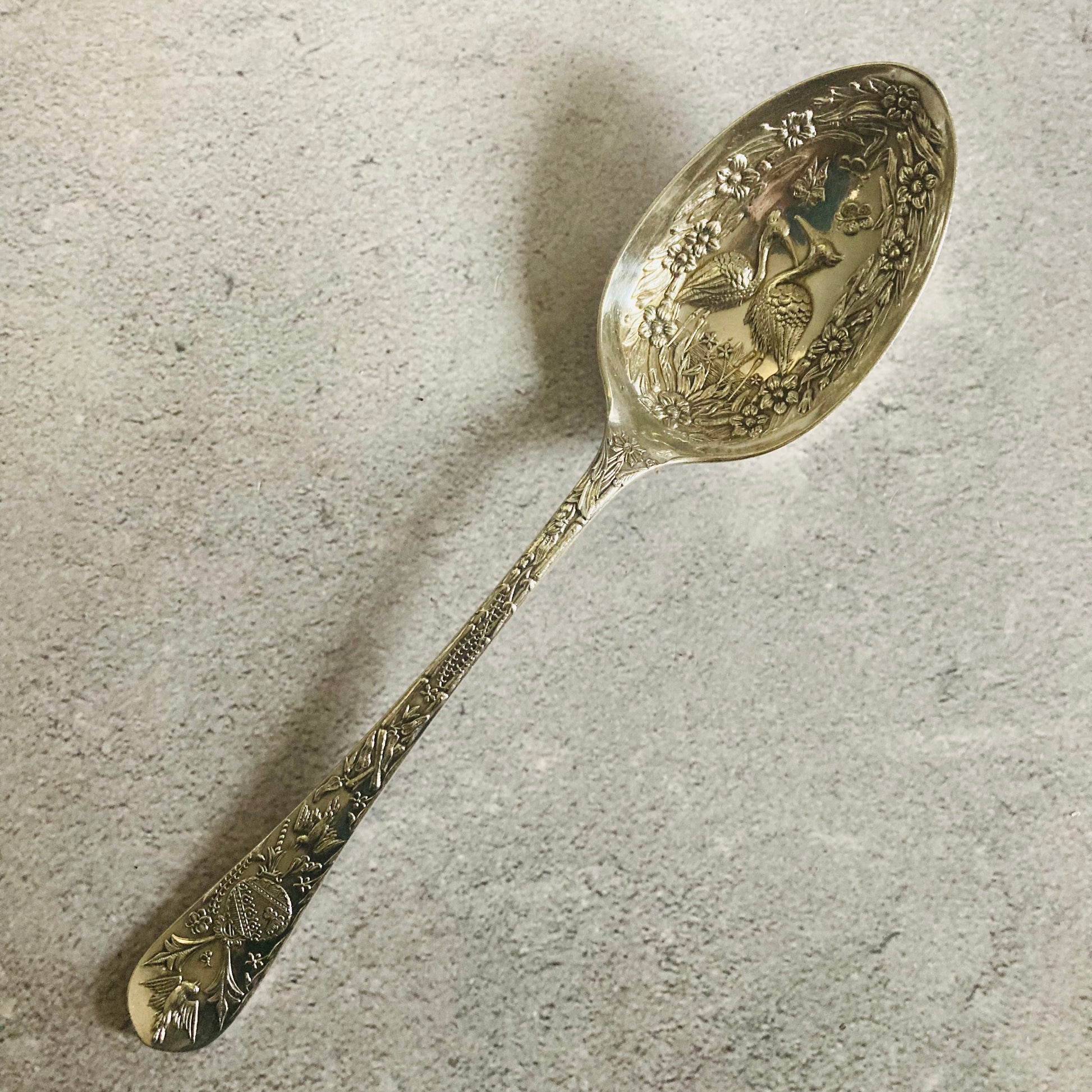 Antique Silver Plate Berry Spoons | Serving Spoon
