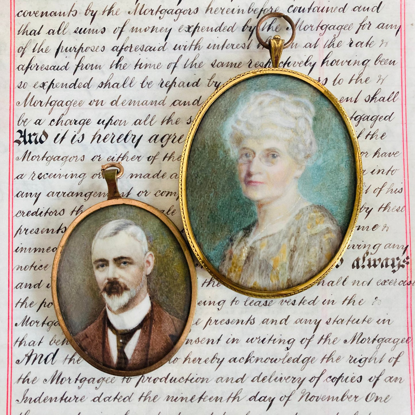 Antique Miniature Frames Portraits
