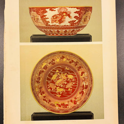 Original Antique French Polychrome Porcelain Design