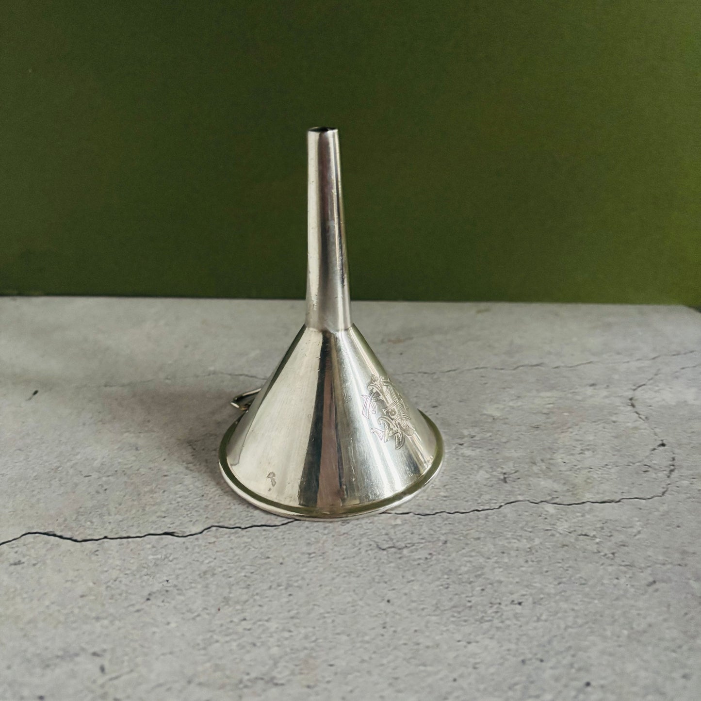 Art Deco Silver Plate Cocktail Funnel Strainer |