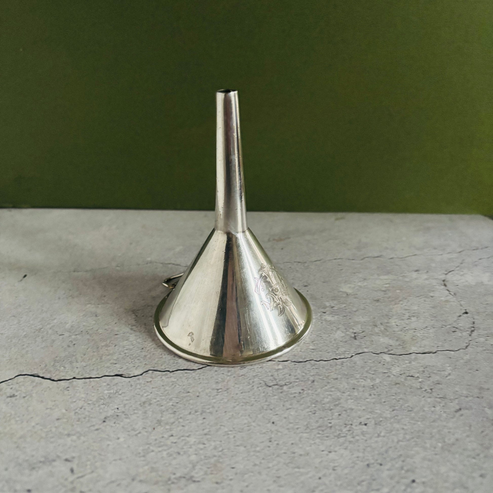 Art Deco Silver Plate Cocktail Funnel Strainer |