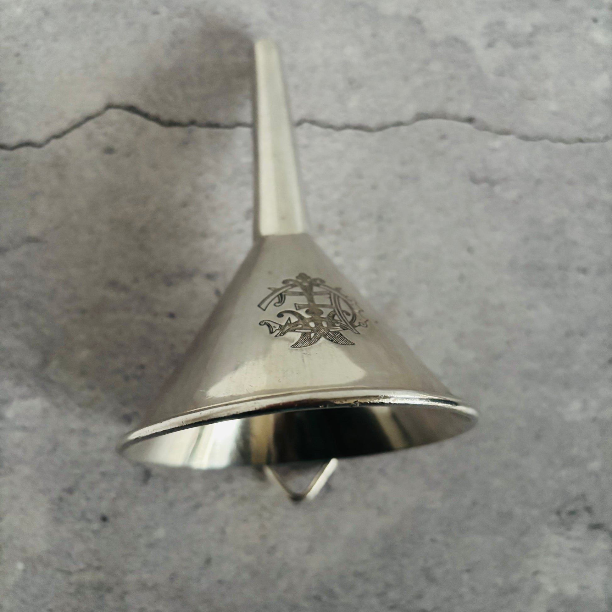 Art Deco Silver Plate Cocktail Funnel Strainer |